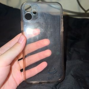 Clear “good luck” iphone case